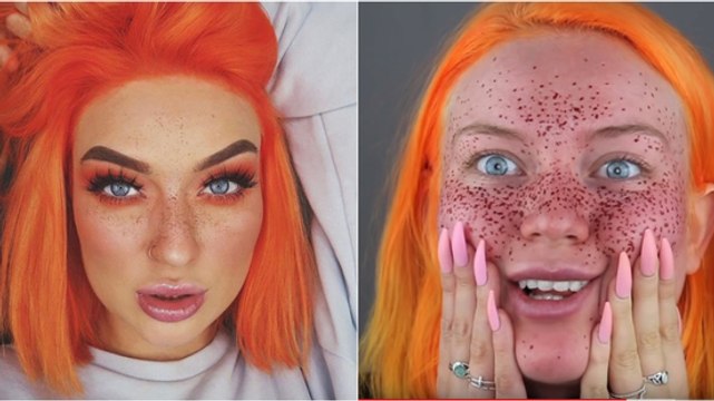 Les fausses taches de rousseur de cette Youtubeuse deviennent indélébiles