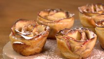 Recette les tartes aux pommes en forme de roses