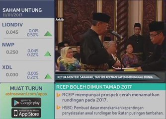 Ketua Menteri Sarawak, Tan Sri Adenan Satem meninggal dunia