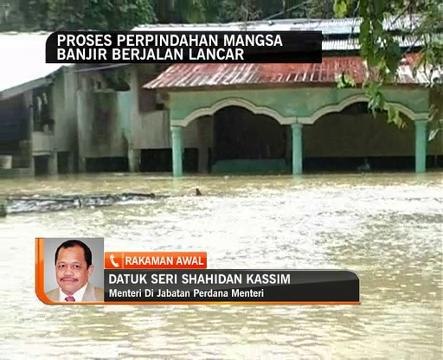 Proses perpindahan mangsa banjir berjalan lancar