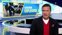Aseguran explosivos y alerones en inmueble de Marcos Castellanos