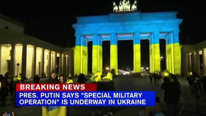 Putin says Russia military operation underway in Ukraine