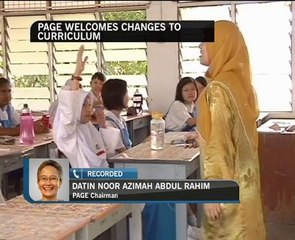 PAGE welcomes changes to curriculum