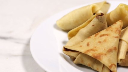 La recette des samoussas de crêpes banane et Nutella