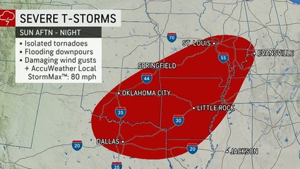 Download Video: Weekend storms in the Plains come with a risk of tornadoes