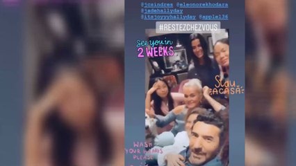 Confinée à Los Angeles, Laetita Hallyday rassure ses fans sur Instagram