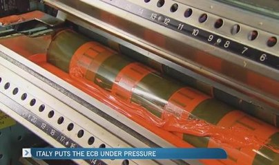 Italy puts the ECB under pressure