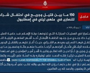 Daish claims responsibility for Istanbul club attack