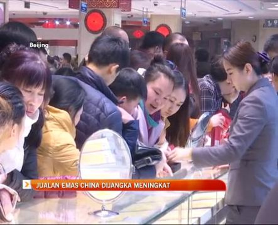 Jualan emas China dijangka meningkat