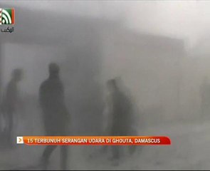15 terbunuh serangan udara di Ghouta, Damascus