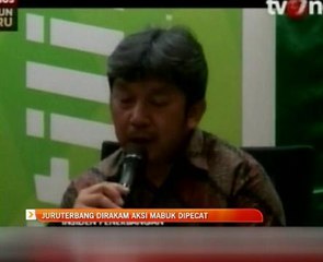 Juruterbang dirakam aksi mabuk dipecat