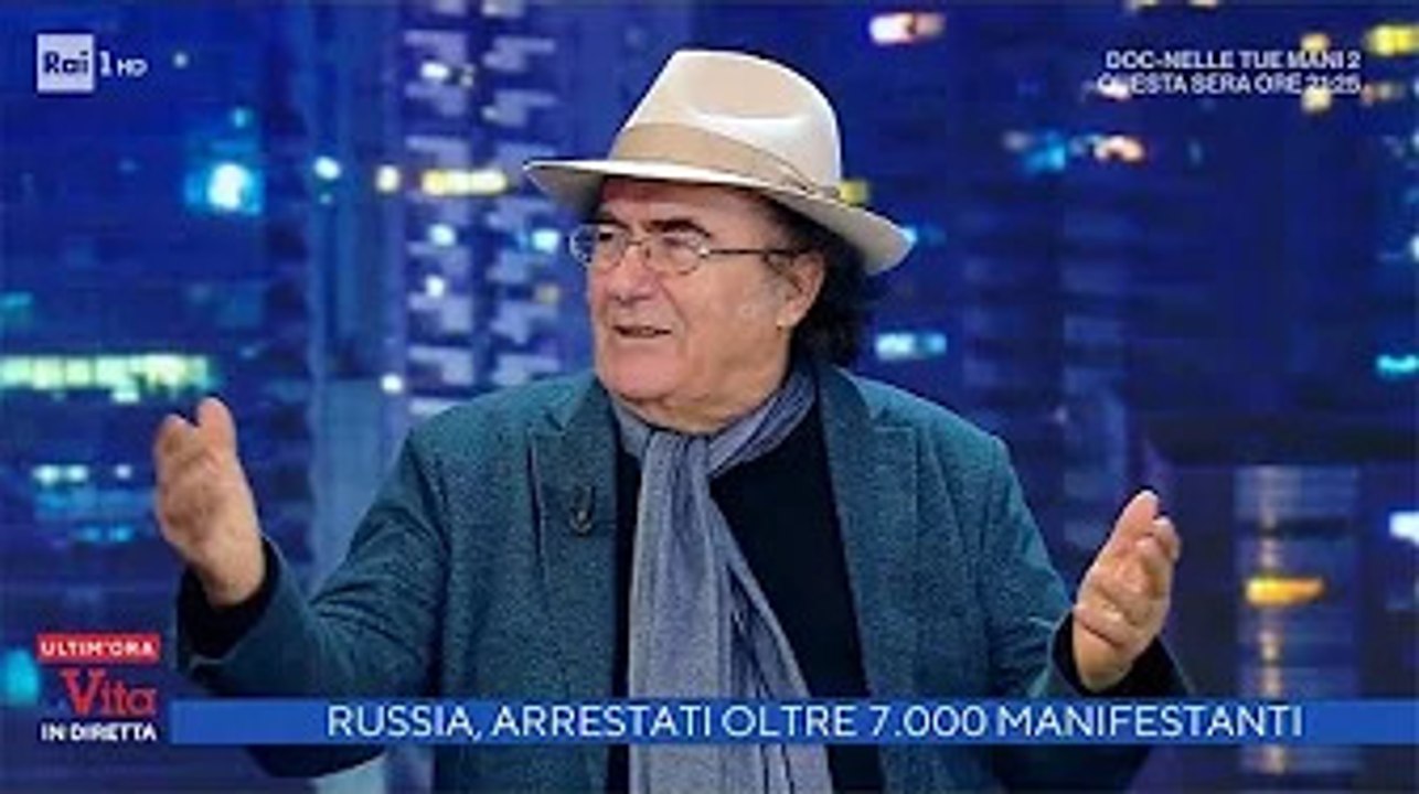 La vita in diretta, Al Bano spiazza Alberto Matano: "Putin era candidato al Nobel per la Pace" Si co