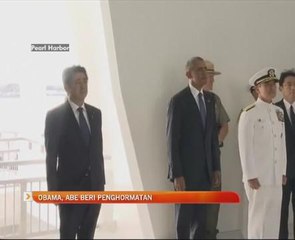 Obama, Abe beri penghormatan di Memorial USS Arizona