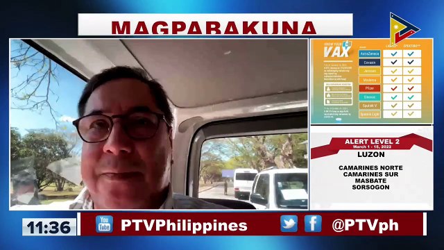 Update kaugnay ng pagpapatuloy ng vaccination rollout sa bansa