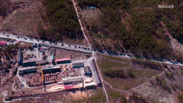 Así es el convoy de blindados rusos que se dirige a Kiev