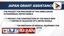 Embahada ng Japan, nilagdaan ang kontrata para sa 4 grant assistance projects para sa ilang LGUs sa bansa