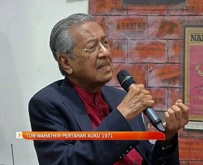 Tun Mahathir pertahan AUKU 1971