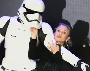 "Star Wars" fans hope "Princess Leia" gets well