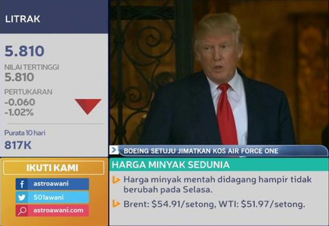 Boeing setuju jimatkan kos Air Force One