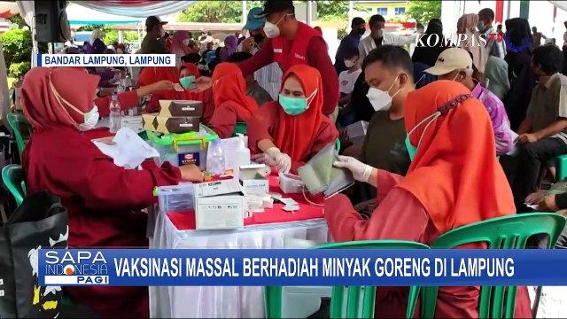 Vaksinasi Massal Berhadiah Minyak, Stok Ada 10.000 Liter Minyak Goreng Bagi Peserta Vaksin