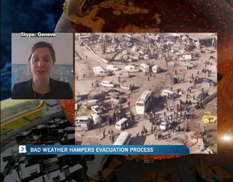 Bad weather hampers evacuation process