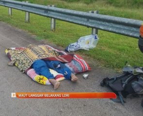 Maut langgar belakang lori