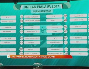 JDT yakin saingan Piala FA musim depan