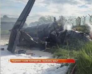 Pesawat TUDM terhempas, seorang maut