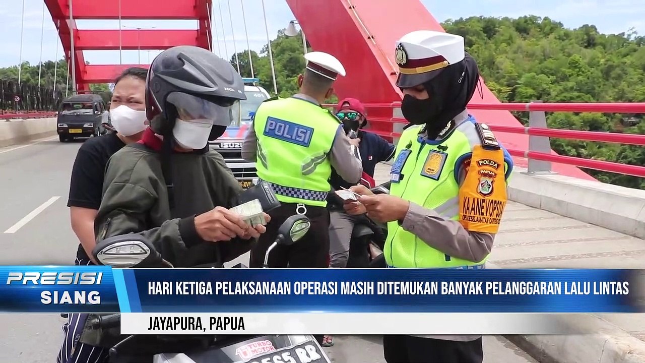Operasi Keselamatan Cartenz 2022, Personel Ditlantas Polda Papua Imbau Masyarakat Disiplin Lalin