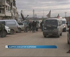 Aleppo's evacuation suspended