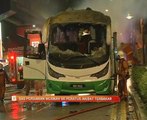 Bas persiaran musnah 90 peratus akibat terbakar