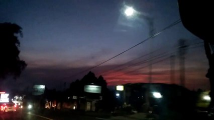 Beautiful sunrise sepanjang perjalanan puncak bogor - cianjur