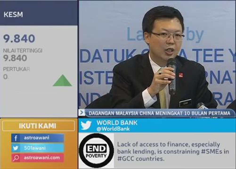 Dagangan Malaysia China meningkat 10 bulan pertama