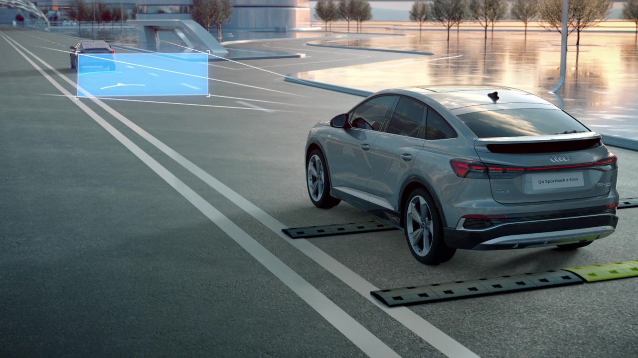 Audi Q4 Sportback e-tron – Augmented Reality Head-Up-Display Animation