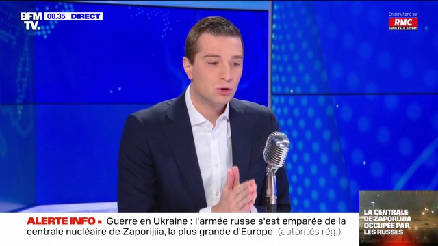 Jordan Bardella sur la guerre en Ukraine: Le rôle de la France est d'être une puissance autonome vis à vis de la Russie et de l'Otan