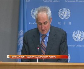 PBB gesa henti segera keganasan di Aleppo