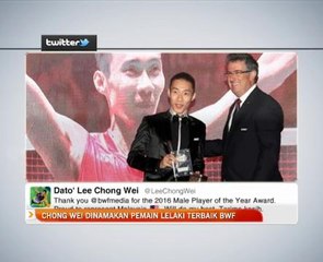 Chong Wei dinamakan pemain lelaki terbaik BWF