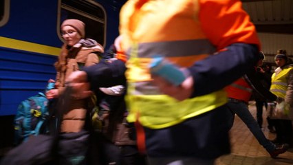 В Перемышле встречают украинских беженцев