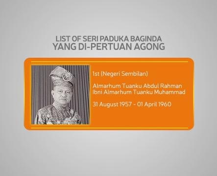 List of Seri Paduka Baginda Yang di-Pertuan Agong