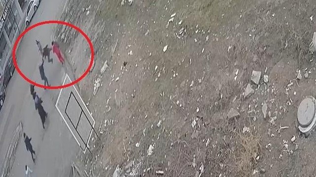 Uçan tekmeli köpek besleme kavgası!