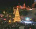 Palestinians light up Christmas tree in Bethlehem