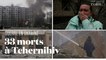 Scènes de dévastation à Tchernihiv après des frappes russes en Ukraine