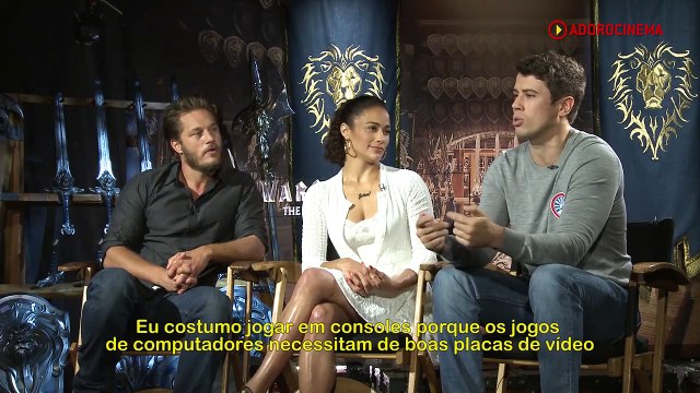 Warcraft Entrevista exclusiva com Travis Fimmel, Paula Patton e Toby Kebbell