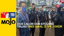 Dua calon DUN Stulang tinjau undi awal di IPK Johor