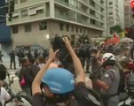 Police clash with bus fare protesters in Brazil