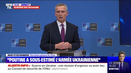 L'Otan va "augmenter [son] soutien" à l'Ukraine, assure son secrétaire général