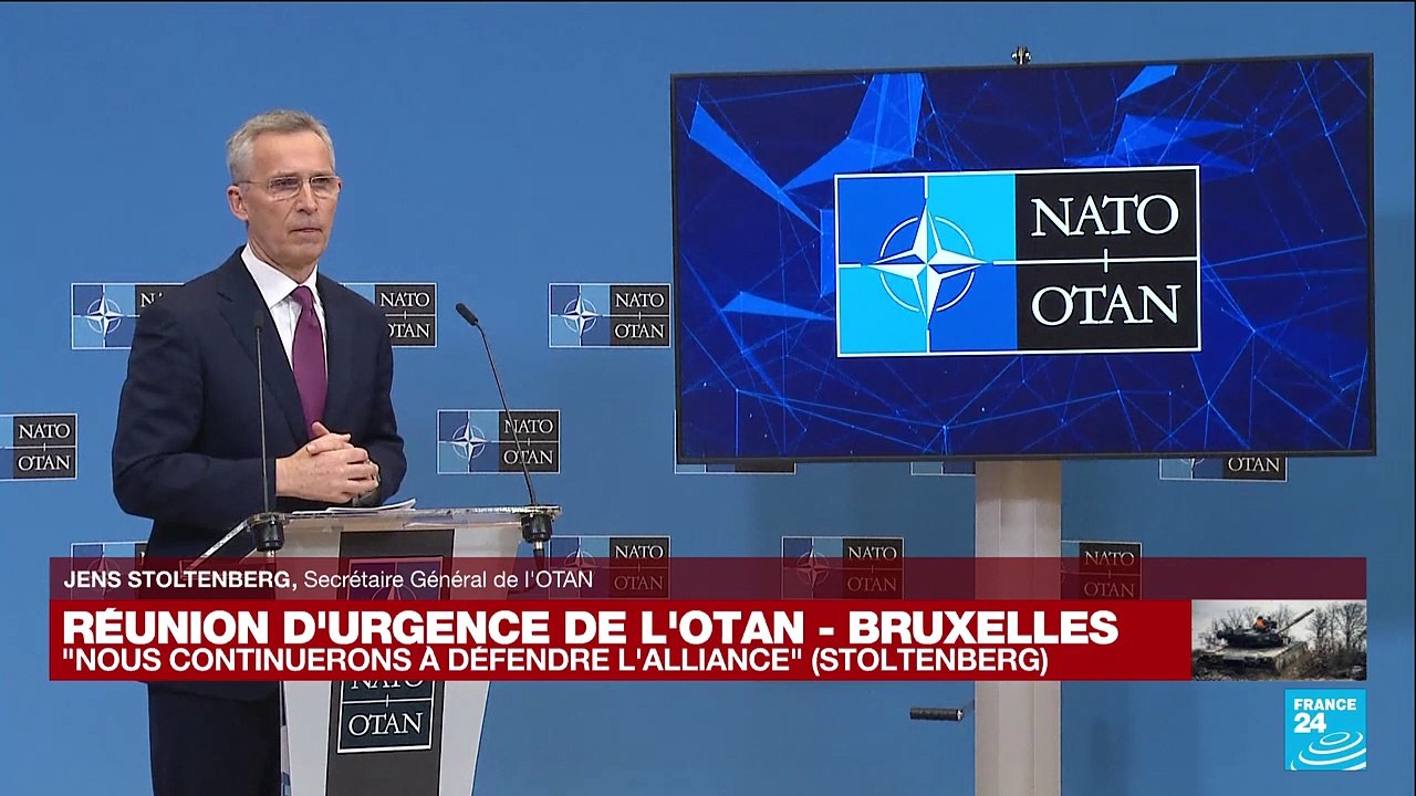 REPLAY - Jens Stoltenberg, secrétaire général de l'OTAN, s'exprime à l'issue de la réunion d'urgence