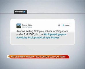 Netizen masih kecewa tiket konsert Coldplay habis