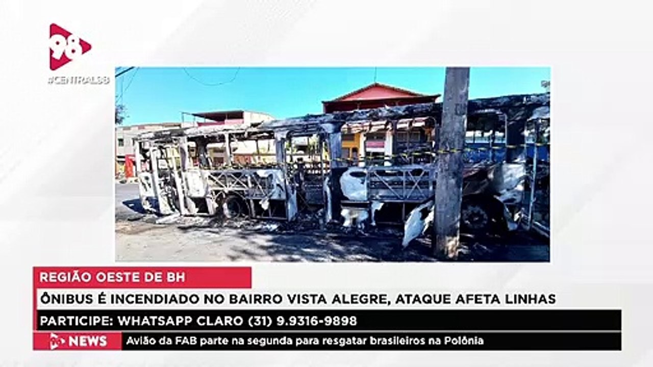 Central 98 | Ônibus queimados na Região Oeste de BH