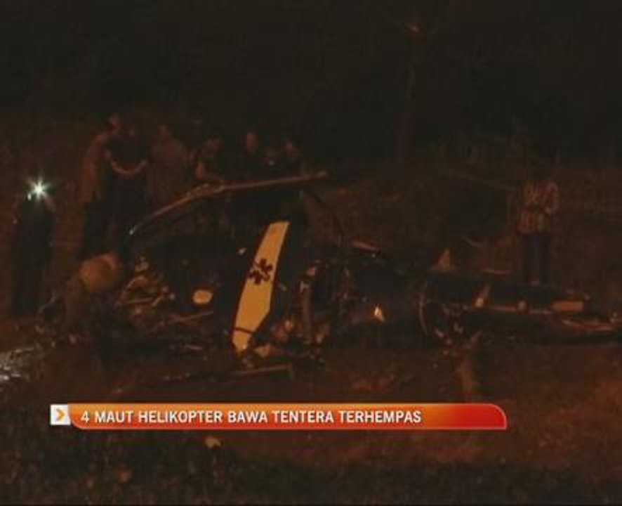 4 maut helikopter bawa tentera terhempas